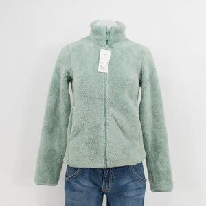 Uniqlo Pastel Green Sherpa Fleece Jacket XS